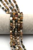 Ocean Jasper Doğal Taş Dizi 5 x 8 mm Mercimek Kesim - 1