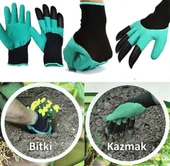 BUFFER® Toprak Kazma Ekme Çapalama İçin Korumalı Bahçe Bahçivan Eldiveni - 3