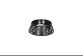 Beeztees DBL Köpek Mama Su Kabı, Mat Siyah Paslanmaz Çelik, Siyah Mermer Görünümlü, 14cm, 160ml thumbnail 1