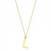 14 Ayar Altın L Harf Kolye thumbnail 2