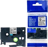 Tonersepeti Brother TZe-921 Gümüş Üzerine Siyah 9mm Muadil Etiket - 1