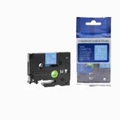 Tonersepeti Brother TZe-525  Mavi üzerine Beyaz  Muadil Etiket  9mm - 1