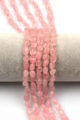 Pembe Kuvars Doğal Taş Dizi 6 x 9 mm Mercimek Kesim - 1