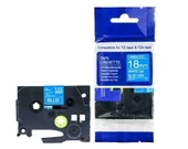 Tonersepeti Brother TZe-545 Beyaz Üzerine Mavi Muadil Etiket 18mm - 1