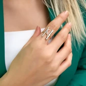 14 Ayar Altın N Harf Yüzük thumbnail 2