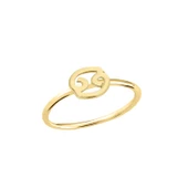 14 Ayar Altın Yengeç Burç Yüzük thumbnail 1