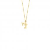 14 Ayar Altın Başak Burç Kolye thumbnail 1