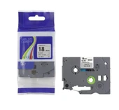 Tonersepeti Brother TZe-M941 18mm Mat Gümüş üzerine Siyah Laminasyonlu Muadil Etiket - 1