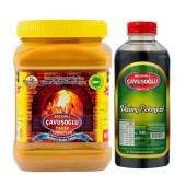 Bozkırlı Çavuşoğlu Odun Ateşinde Kepeksiz Bozkır Tahini 930 g + Üzüm Pekmezi 930g - 1