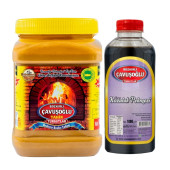 Bozkırlı Çavuşoğlu Odun Ateşinde Kepeksiz Bozkır Tahini 930 g + Kozalak Pekmezi 1000g thumbnail 1