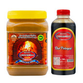 Bozkırlı Çavuşoğlu Odun Ateşinde Kepekli Bozkır Tahini 930 g + Dut Pekmezi 1000g - 1
