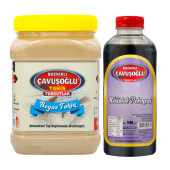 Bozkırlı Çavuşoğlu Kepeksiz Beyaz Tahin 930 g + Kozalak Pekmezi 1000g - 1