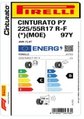 Pirelli 225/55 R17 97Y Cinturato P7 RFT  (*) MOE Oto Yaz Lastiği (Üretim: 2024) thumbnail 4