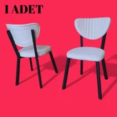 Elma Sandalye 1 Adet Beyaz - 1