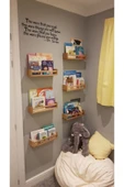 OlcayAksesuar Montessori Kitaplık Ahşap Duvar Rafı 50 Cm 1 Adet - 4