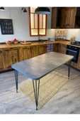 OlcayAksesuar Metal Ayaklı 120x59 cm Mutfak Masası Çalışma Masası Bilgisayar Masası thumbnail 4