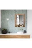 OlcayAksesuar Atlantik Çam Banyo Aynası Lavabo Aynası Dekoratif Ayna 60x45 cm Dikey - 3