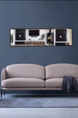 OlcayAksesuar Yatay 120X43 cm Hol Konsol Dresuar  Antre Koridor Aynası Salon Banyo WC Aynası - 3