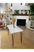 OlcayAksesuar Metal Ayaklı 120x59 cm Beyaz Mutfak Masası Çalışma Masası Bilgisayar Masası - 4