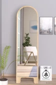 OlcayAksesuar Sonomo 120X43 cm Ayaklı Tek Kubbeli Salon Antre Çocuk Odası Banyo WC Yatak Odası Boy Aynası - 1