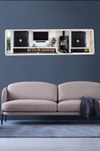 OlcayAksesuar Yatay 120X43 cm Hol Konsol Dresuar  Antre Koridor Aynası Salon Banyo WC Aynası thumbnail 3