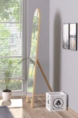 OlcayAksesuar Sonomo 150X43 cm Ayaklı Tek Kubbeli Salon Antre Çocuk Odası Banyo WC Yatak Odası Boy Aynası - 2