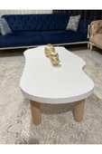 OlcayAksesuar Asimetrik Bulut Model 120x60 cm Kalın Kenarlı Orta Sehpa - 2