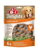 8in1 Delights Chicken Spirals Tavuklu Burgu Köpek Ödülü 60gr.(6 adet burgu ödül mama içerir.) thumbnail 4