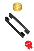 Hotonoğlu Çift Delikli Siyah 96-128 Mm Metal Köprü Kulp, Lüks Country Mutfak Mobilya Dolap Çekmece Kulpu - 1