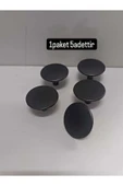 fds MANTAR DÜĞME ÇAP 35MM MOBİLYA ÇEKMECE KAPAK KULPU MAT ANTRASİT METAL (1PAKET 5ADETTİR) - 1
