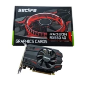 Seclife Rx550 Radeon 128Bit Gddr5 Hdmı Vga Dvı 4Gb Ekran Kartı - 1