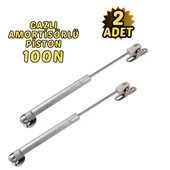 2’li Dolap Kapak Pistonu Mutfak Dolabı Gazlı Amortisör 100N 27cm - 1