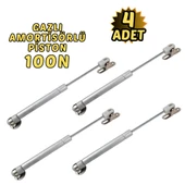 4’lü Dolap Kapak Pistonu Mutfak Dolabı Gazlı Amortisör 100N 27cm - 1