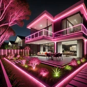 25 Metre NOAS YL42 5008 Dış Mekan 120 Çipli 12V Neon Led Pembe thumbnail 3