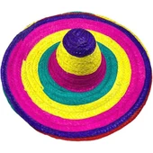 Sombrero Meksika Şapkası Renkli Örme Hasır Yetişkin Boy - 5