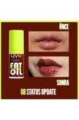 NYX Professional Makeup Fat Oil Lip Drip Parlatıcı Dudak Yağı Status Update - 4