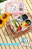 Vagonlife Lunch Box 820 ML Tek Kat Üç Bölmeli Sos Kaseli Yeni Nesil Sefer Tası-FFLBOX10283 - 4