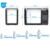 Acopower V28 12/24/220Volt 28Litre Kompresörlü Outdoor Oto Buzdolabı (Akü Dahil Değildir) - 5