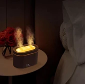 300ML Işıklı Aromaterapi Hava Nemlendirici Ultrasonik Buhar LED Gece Lambası Ev Ofis İçin - 2
