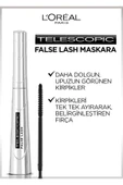 L'OREAL PARİS Paris False Lash Telescopic Fiber Siyah Maskara - 3