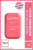 NYX PROFESSİONAL MAKEUP Buttermelt Blush Kremsi Pembe Pudra Allık - 04 U Know Butta - 1