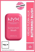 NYX PROFESSİONAL MAKEUP Buttermelt Blush Kremsi Pembe Pudra Allık - 08 Getting Butta - 1