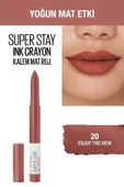 MAYBELLİNE NEW YORK Kalem Ruj - Sw Superstay Ink Crayon 20 Enjoy the View 30174191 - 2