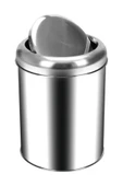 Palex Krom Pratik Kapaklı Çöp Kovası 5 Lt/3822-5 - 1