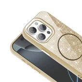 Apple iPhone 15 Pro için Magsafe ile uyumlu Kılıf Parlak Simli Shinig Okso Kapak thumbnail 10