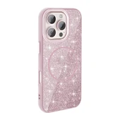 Apple iPhone 16 Pro için Magsafe ile uyumlu Kılıf Parlak Simli Shinig Okso Kapak thumbnail 7