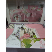 ALTINBAŞAK TEKSTİL- RENFORCE T.K. NEVRESİM TAKIMI - ULYA - RENK: PEMBE - 8