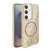 Samsung Galaxy S24 FE için Magsafe ile uyumlu Kılıf Parlak Simli Shinig Okso Kapak thumbnail 8