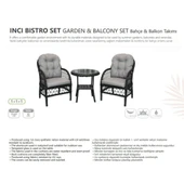 İNCİ FİSKOS SETİ BAHÇE ve BALKON TAKIMI (1+1+1) - 1