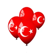 Gemar Bayrak Baskılı Balon 100 Adet 26 cm thumbnail 5